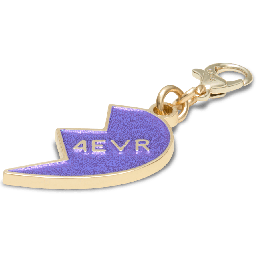 Crocs|Purple Glitter BFF Charm Right Jibbitz Shoe Charm