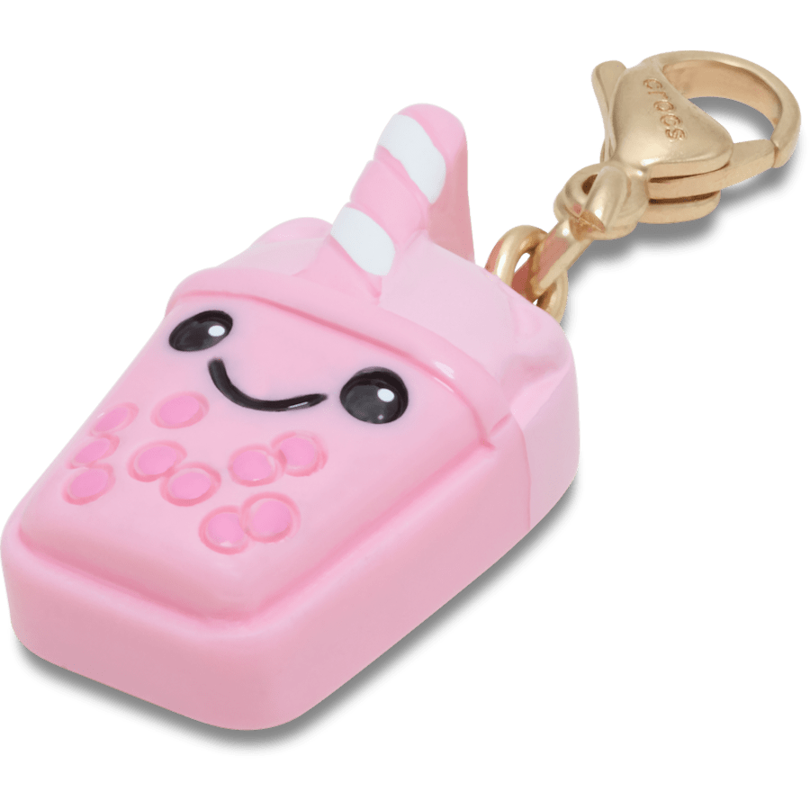 Crocs|Cute Pink Boba Charm Jibbitz Shoe Charm