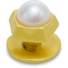 Crocs|Gold Pentagon Pearl Jibbitz™ charms
