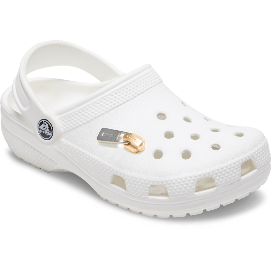 Crocs|Gold and Silver Zipper Jibbitz™ charms