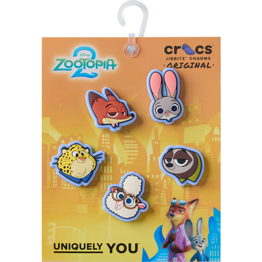 Crocs|b'Disney Zootopia 2 5 Pack Jibbitz Shoe Charm'