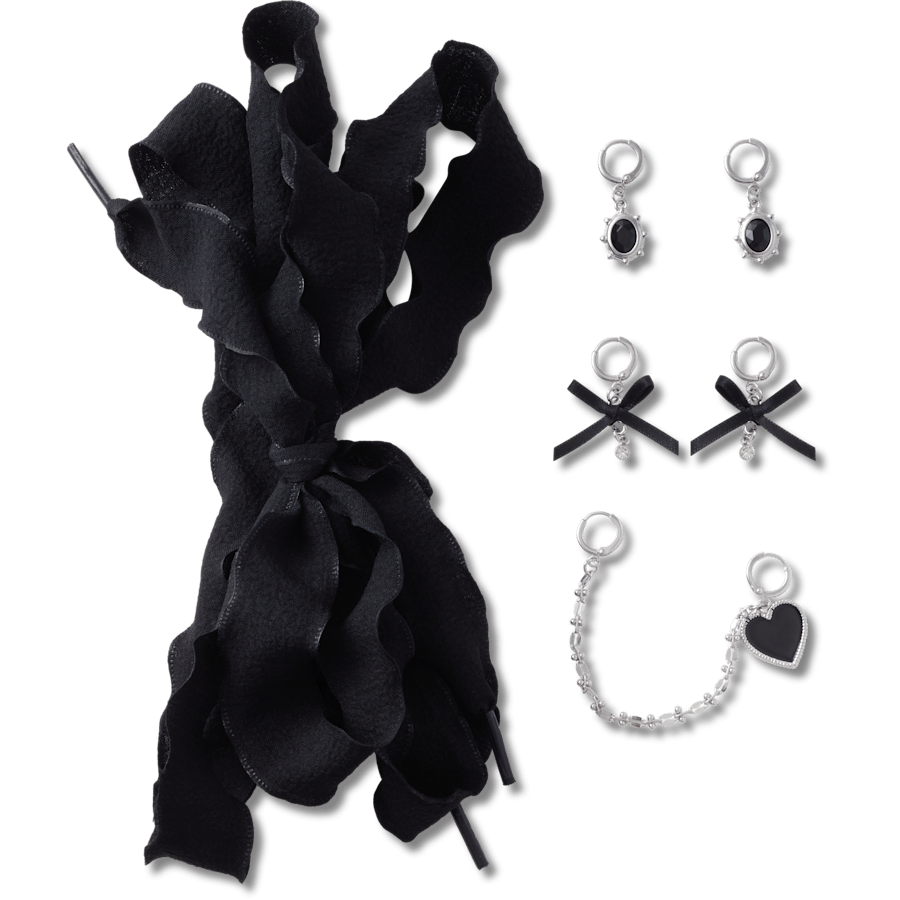 Crocs|Laces and Dainty Bow Charm Kit Jibbitz Shoe Charm