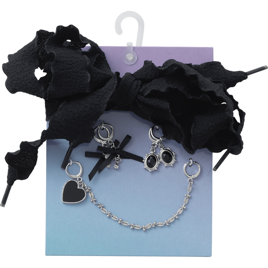 Crocs|Laces and Dainty Bow Charm Kit Jibbitz Shoe Charm