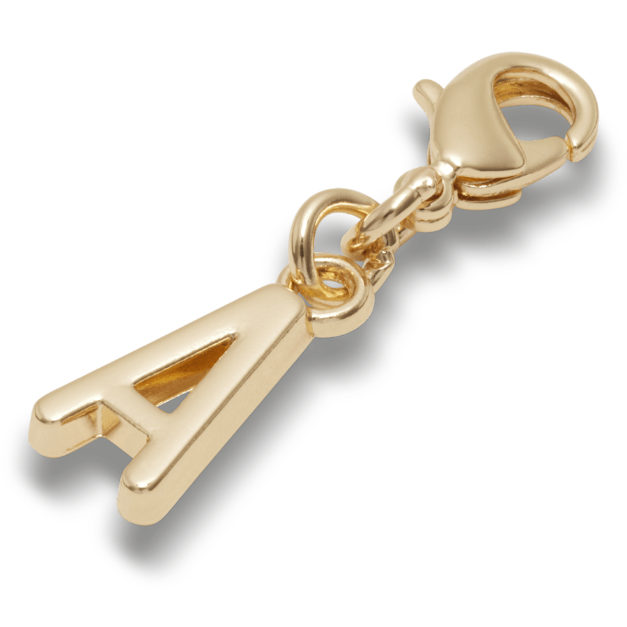 Crocs|Gold Letter A Charm Jibbitz™ charms