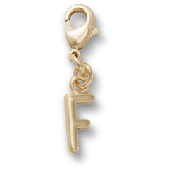 Crocs|Gold Letter F Charm Jibbitz™ charms