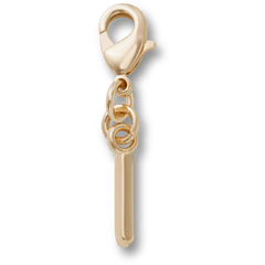 Crocs|Gold Letter I Charm Jibbitz™ charms