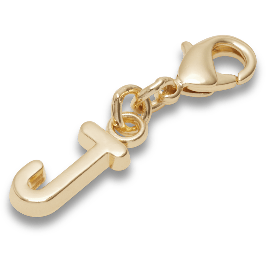 Crocs|Gold Letter J Charm Jibbitz™ charms