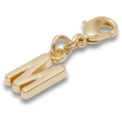 Crocs|Gold Letter M Charm Jibbitz™ charms