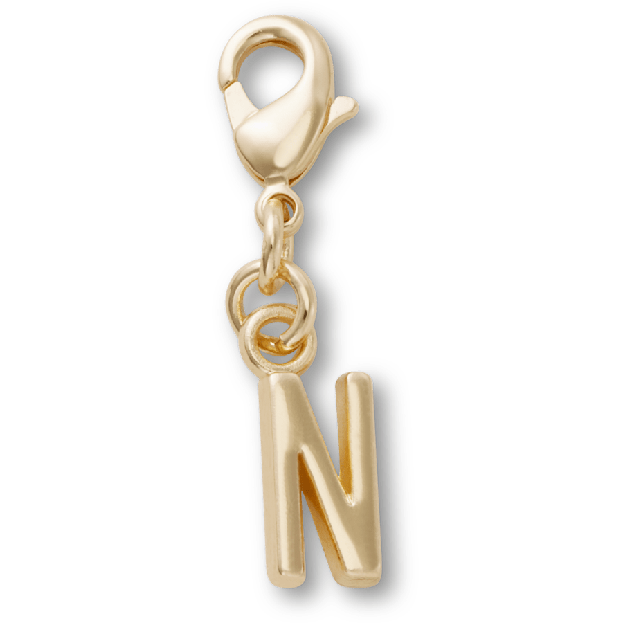 Crocs|Gold Letter N Charm Jibbitz™ charms