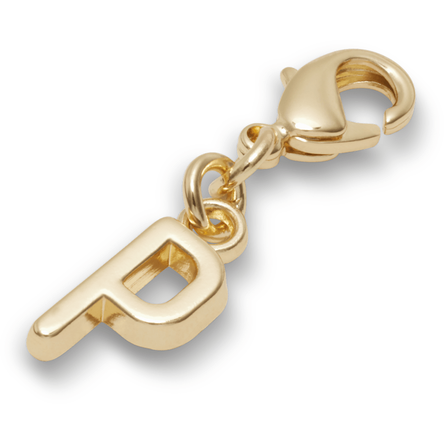 Crocs|Gold Letter P Charm Jibbitz™ charms
