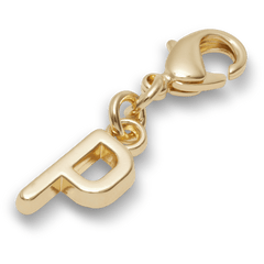 Crocs|Gold Letter P Charm Jibbitz™ charms