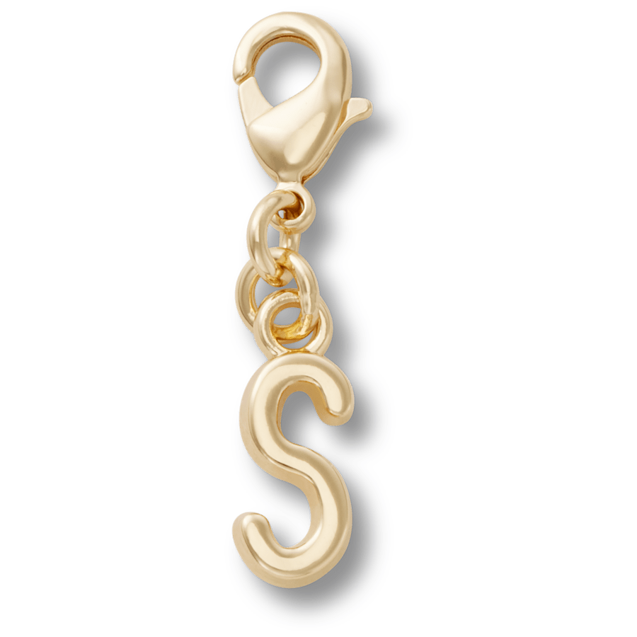 Crocs|Gold Letter S Charm Jibbitz™ charms