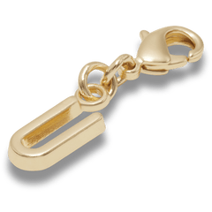 Crocs|Gold Letter U Charm Jibbitz™ charms