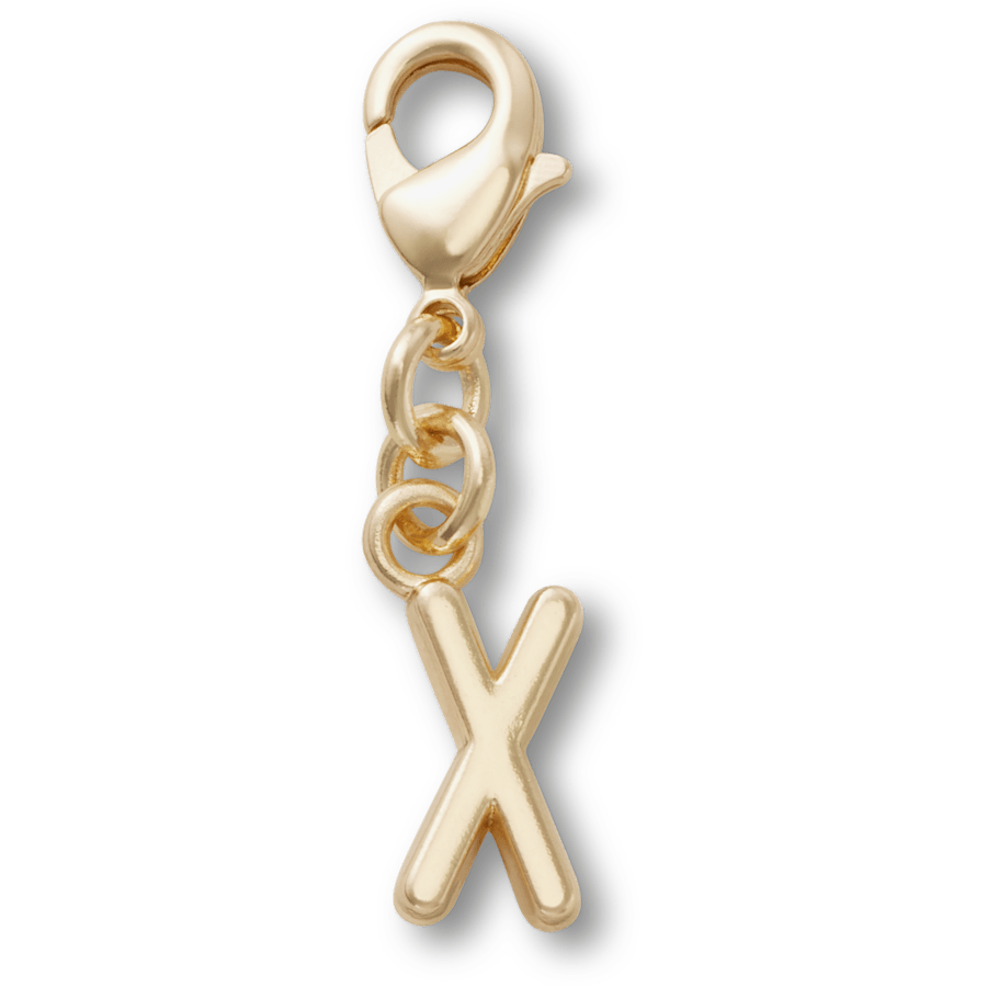 Crocs|Gold Letter X Charm Jibbitz™ charms