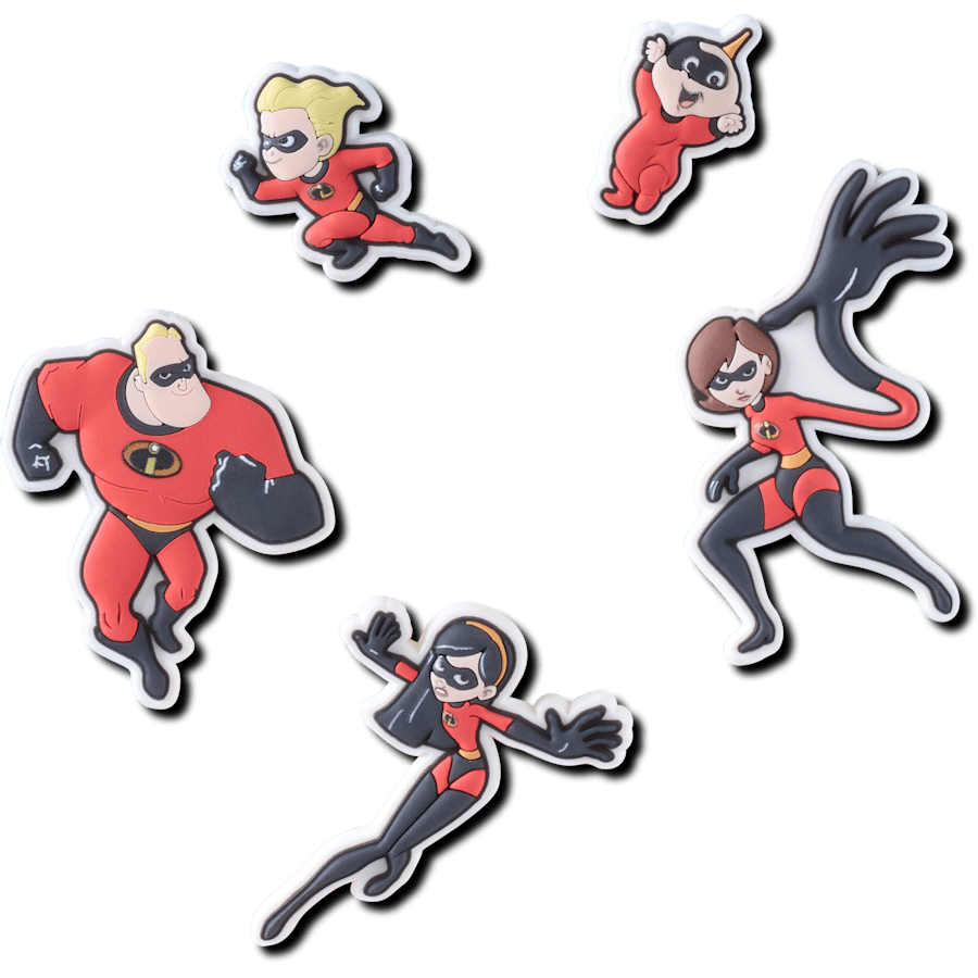 Crocs|Pixar Incredibles 5 Pack Jibbitz charm