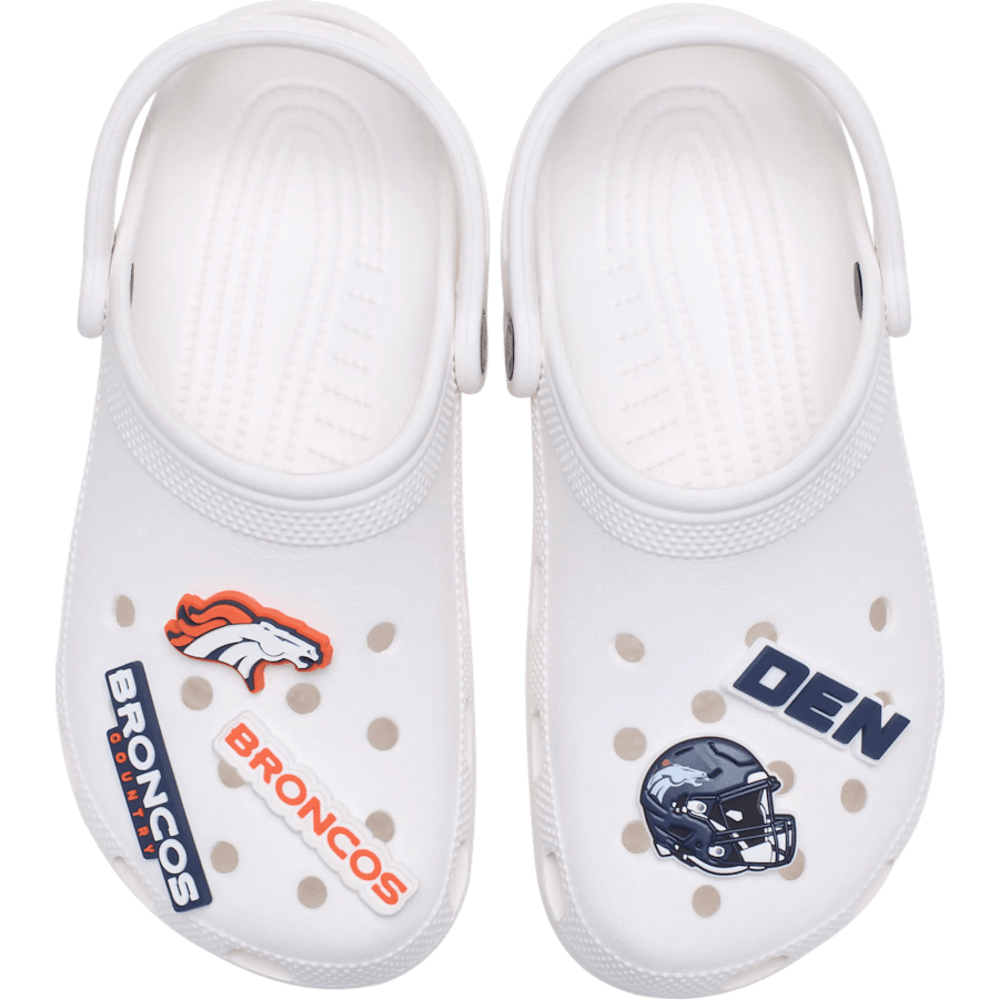Crocs|NFL Denver Broncos 5 Pack Jibbitz Shoe Charm