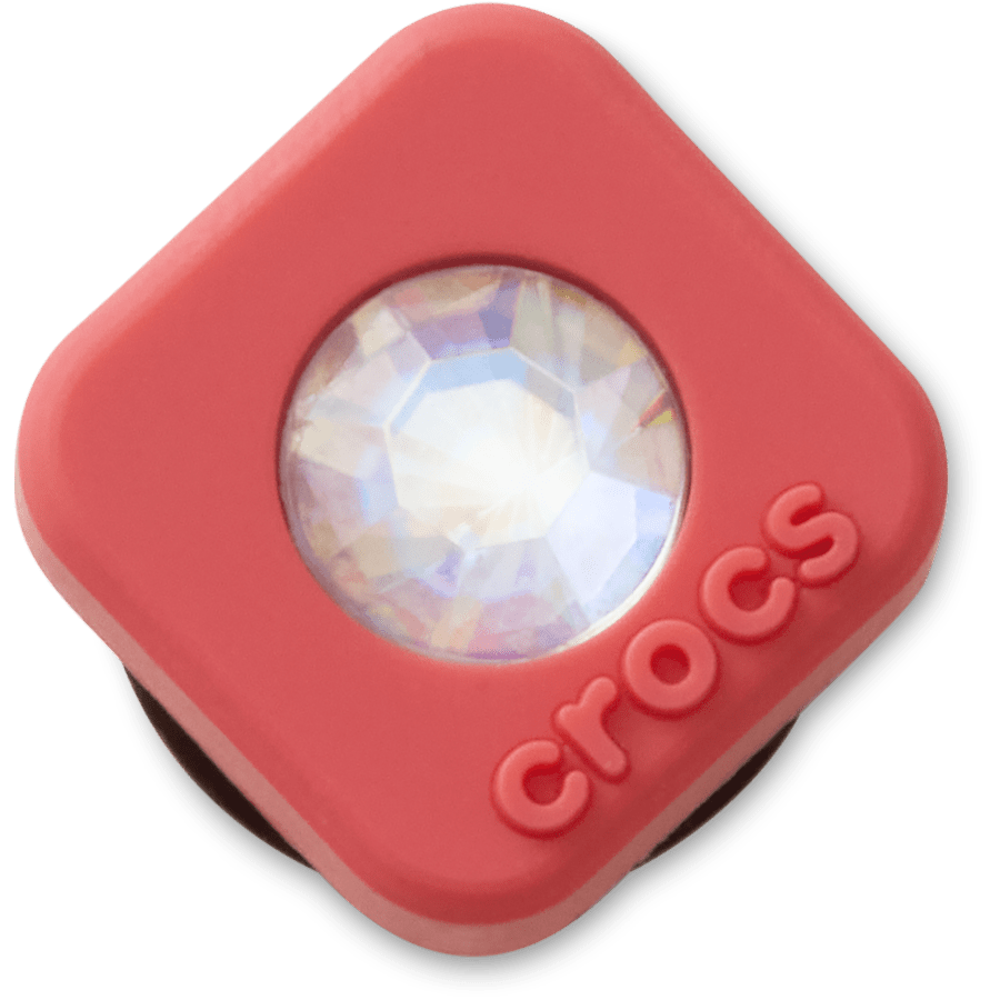 Crocs|Red Square PVC SMT Gem Jibbitz™ charms