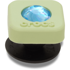 Crocs|Green PVC Square SMT Gem Jibbitz™ charms
