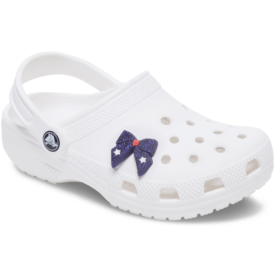 Crocs|Glittery Blue Bow Jibbitz™ charms