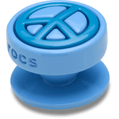 Crocs|Blue Peace Sign Icon Jibbitz™ charms