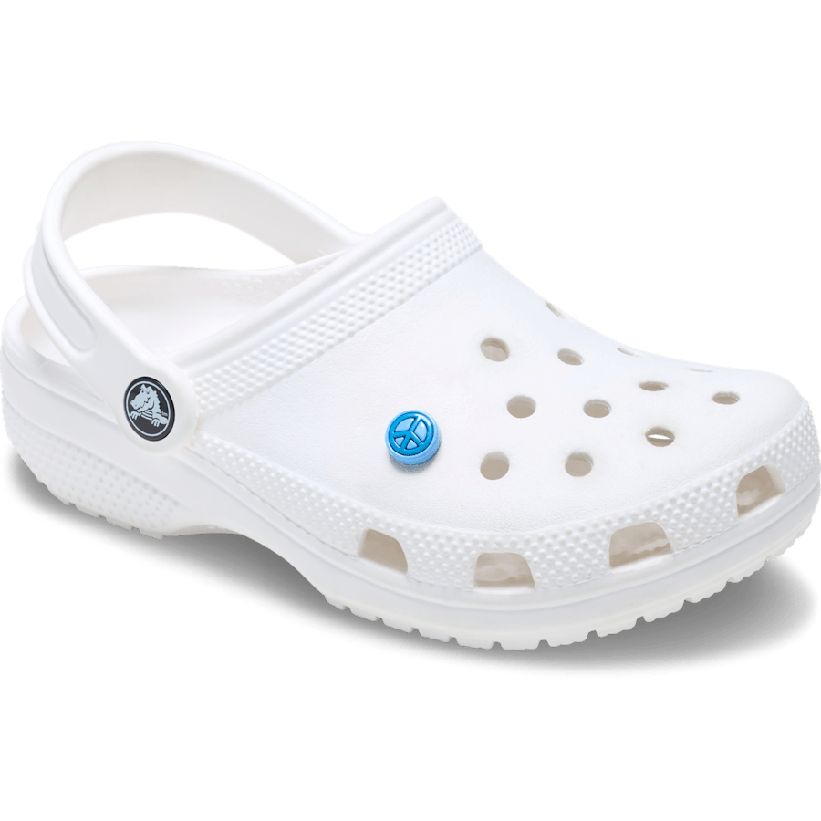 Crocs|Blue Peace Sign Icon Jibbitz™ charms