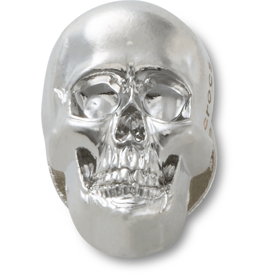 Crocs|Silver Skull Jibbitz™ charms