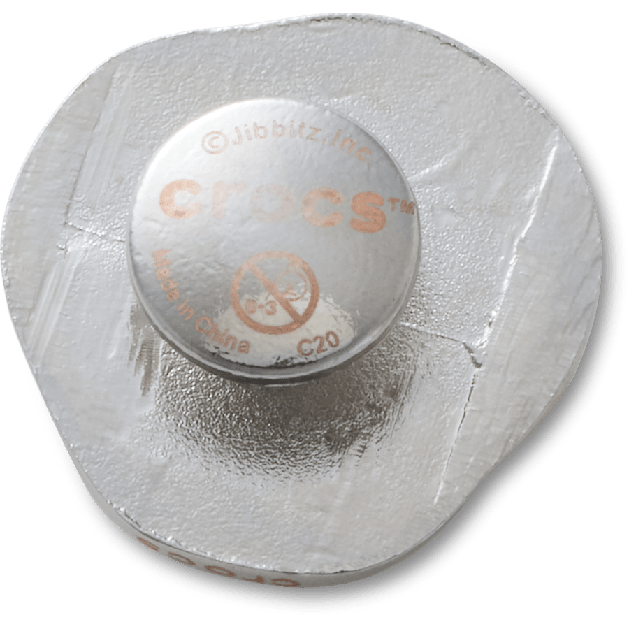 Crocs|Silver and Pearl Disc Jibbitz™ charms