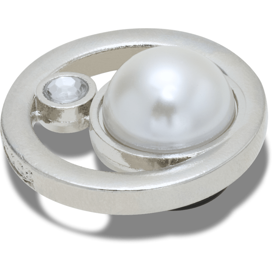 Crocs|Silver Ring With Pearl Jibbitz™ charms