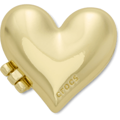 Crocs|Gold Bubble Locket Heart Jibbitz™ charms