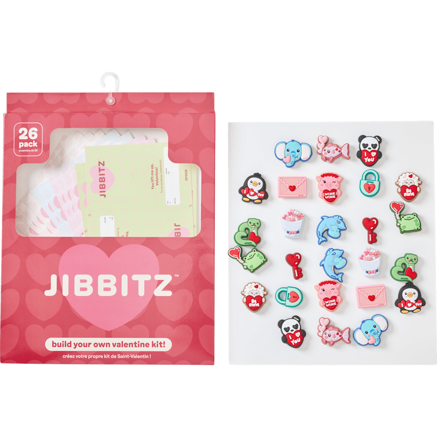 Crocs|Valentines Day Card 26 Pack Jibbitz™ charms