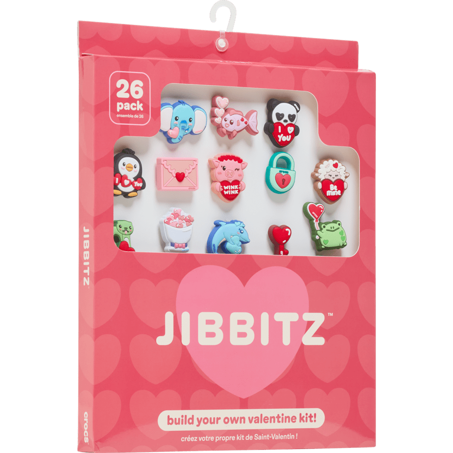 Crocs|Valentines Day Card 26 Pack Jibbitz™ charms