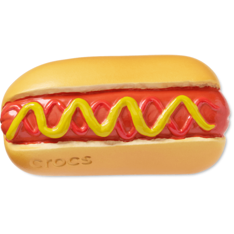 Crocs|Hot Dog Dipped in Mustard Jibbitz™ charms