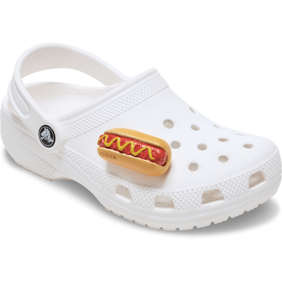 Crocs|Hot Dog Dipped in Mustard Jibbitz™ charms