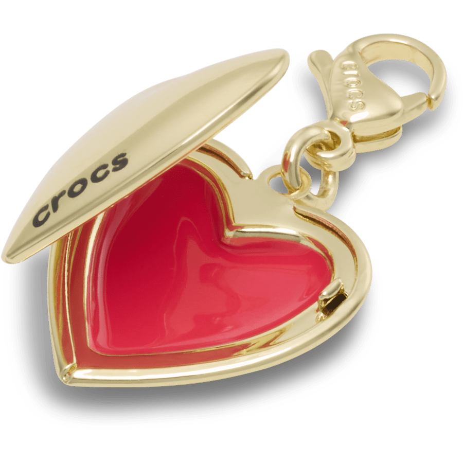 Crocs|Gold Locket Charm Jibbitz charm