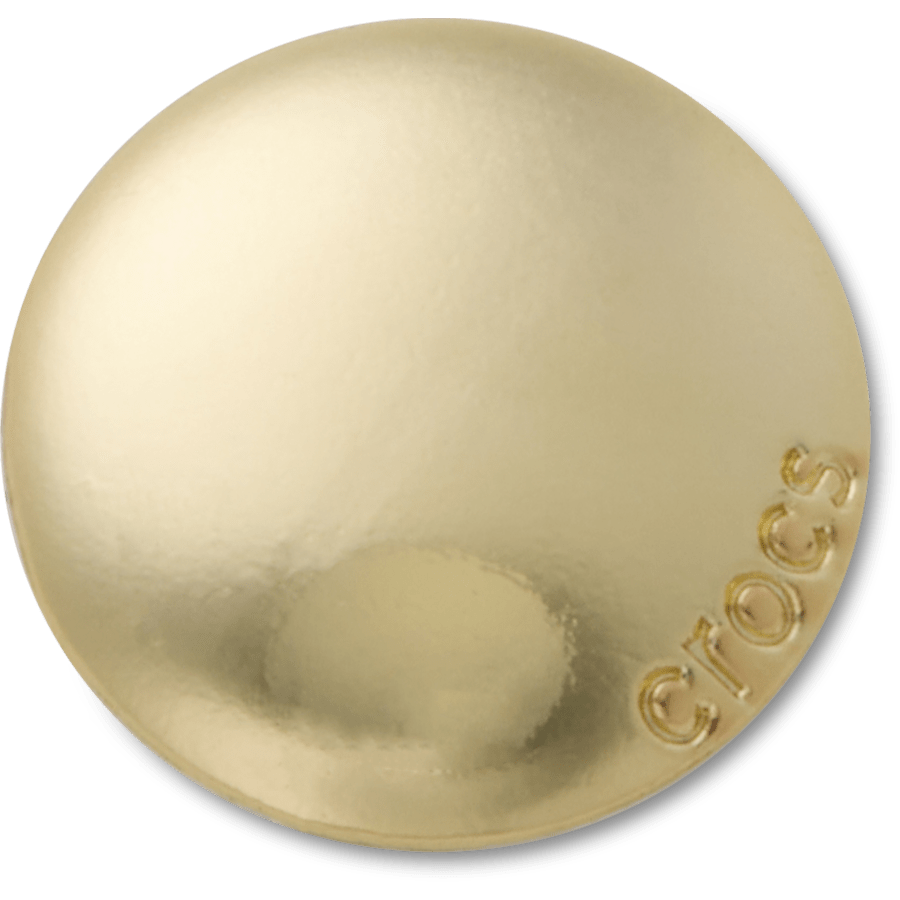 Crocs|Large Gold Circle Stud Jibbitz™ charms