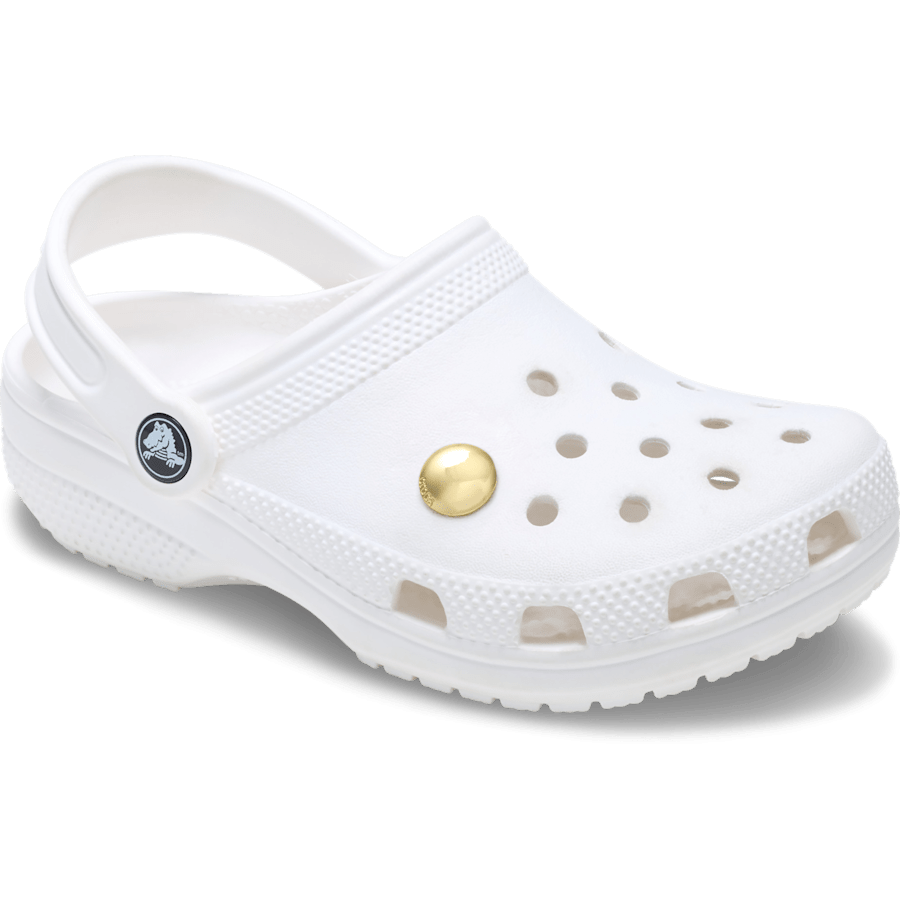 Crocs|Large Gold Circle Stud Jibbitz™ charms