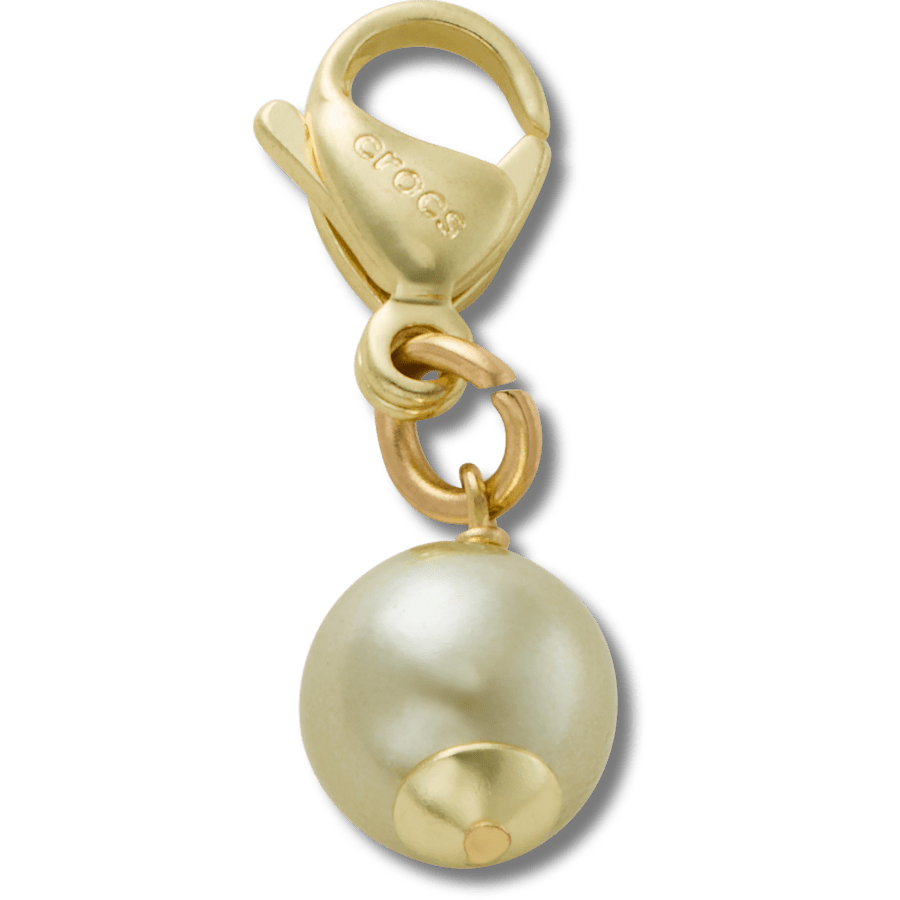 Crocs|Gold and Green SMT Pearl Charm Jibbitz charm
