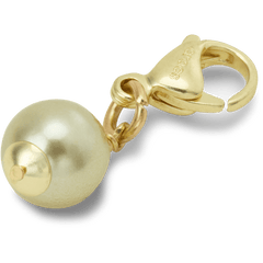 Crocs|Gold and Green SMT Pearl Charm Jibbitz charm