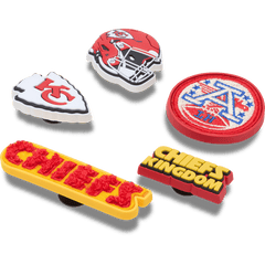Crocs|NFL Kansas City Chiefs 5 Pack Jibbitz Shoe Charm
