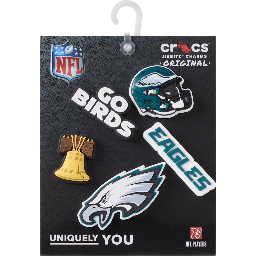 Crocs|NFL Philadelphia Eagles 5 Pack Jibbitz Shoe Charm