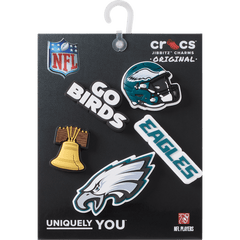 Crocs|NFL Philadelphia Eagles 5 Pack Jibbitz Shoe Charm