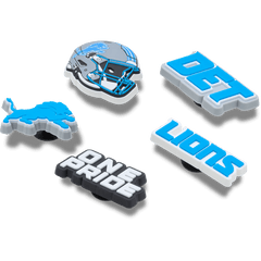 Crocs|NFL Detroit Lions 5 Pack Jibbitz Shoe Charm