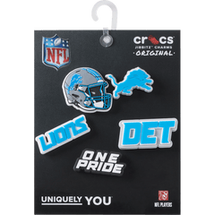 Crocs|NFL Detroit Lions 5 Pack Jibbitz Shoe Charm