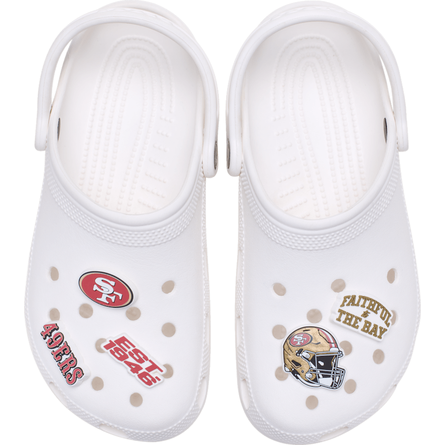 Crocs|NFL San Francisco 49ers 5 Pack Jibbitz Shoe Charm