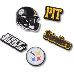 Crocs|NFL Pittsburgh Steelers 5 Pack Jibbitz Shoe Charm