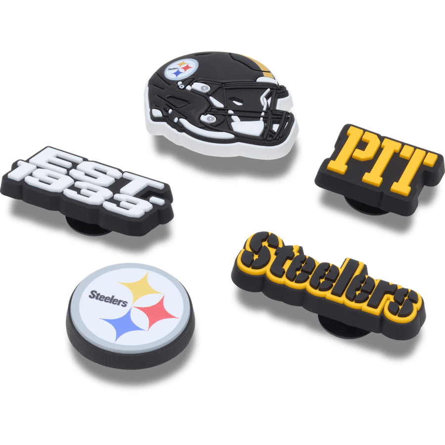Crocs|NFL Pittsburgh Steelers 5 Pack Jibbitz Shoe Charm