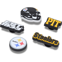 Crocs|NFL Pittsburgh Steelers 5 Pack Jibbitz Shoe Charm