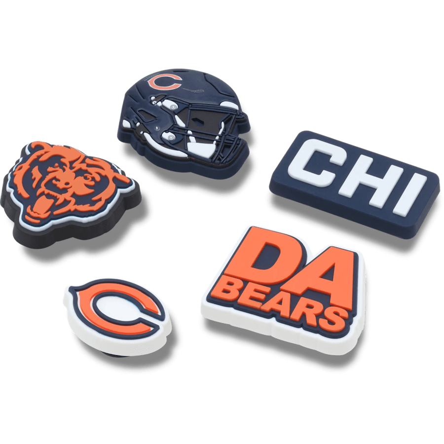 Crocs|NFL Chicago Bears 5 Pack Jibbitz Shoe Charm
