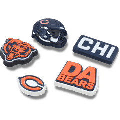 Crocs|NFL Chicago Bears 5 Pack Jibbitz Shoe Charm