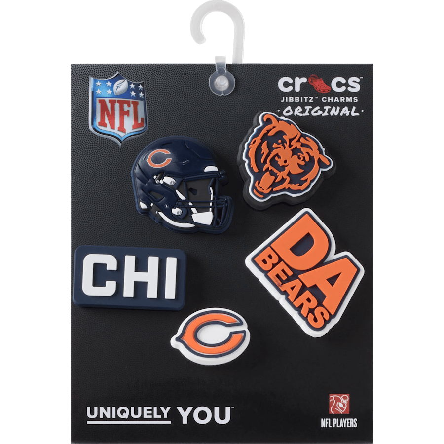 Crocs|NFL Chicago Bears 5 Pack Jibbitz Shoe Charm